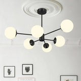 6 8 Mid-Century Globe Chandelier - Image 8