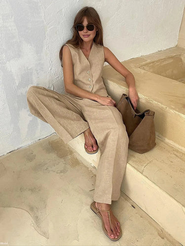 Cotton Linen Two-Piece Set 5
