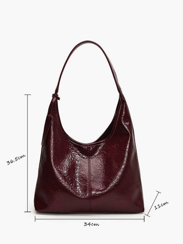 Leisure Button Clasp Hobo Bag 1