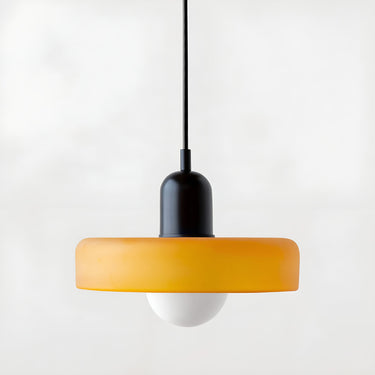 Adjustable Glass Disc Pendant Lamp With Colorful Design - Image 16