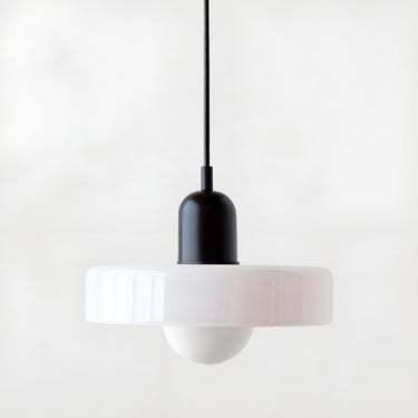 Adjustable Glass Disc Pendant Lamp With Colorful Design - Image 6