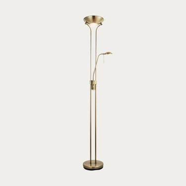 Adjustable Metal Task Floor Lamp With Dual Light Heads - Image 2
