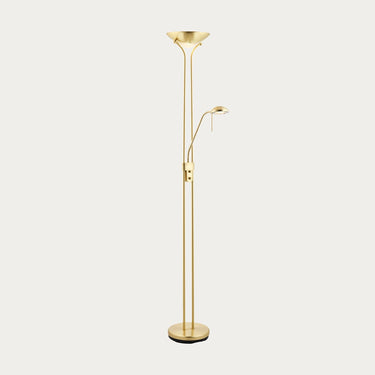 Adjustable Metal Task Floor Lamp With Dual Light Heads - Image 5
