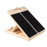 Adjustable Wooden Slant Board With Five Locked Incline Settings For Stretching - Image 1
