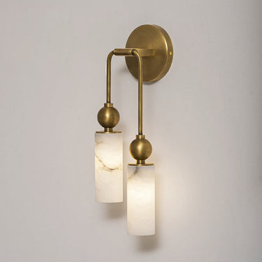 Alabaster Wall Lamp With Cylindrical Shade - Image 2