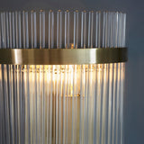 Antique Brass Cylindrical Glass Rod Wall Light - Image 5