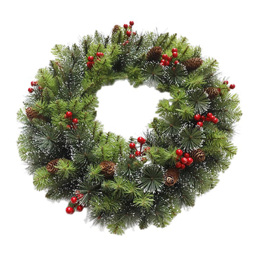 Artificial Christmas Wreath For Winter Door Garland Home Decor - Image 2