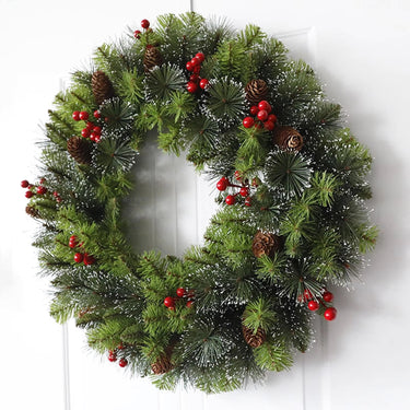 Artificial Christmas Wreath For Winter Door Garland Home Decor - Image 4