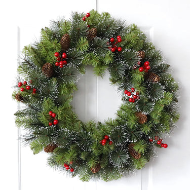 Artificial Christmas Wreath For Winter Door Garland Home Decor - Image 5