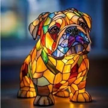 Artistic LED Night Light Powered Dog Lamp - Image 13