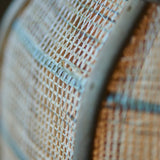 Bamboo Table Lamp With Woven Shade And Black Metal Base - Image 7