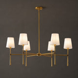 Belcourt Metal Round Chandelier With Fabric Shades - Image 13
