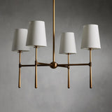 Belcourt Metal Round Chandelier With Fabric Shades - Image 2