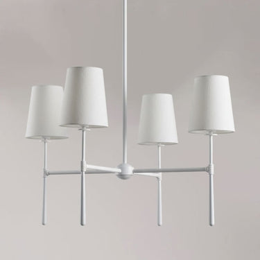 Belcourt Metal Round Chandelier With Fabric Shades - Image 5
