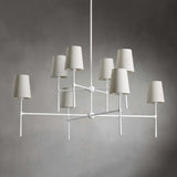 Belcourt Metal Round Chandelier With Fabric Shades - Image 7