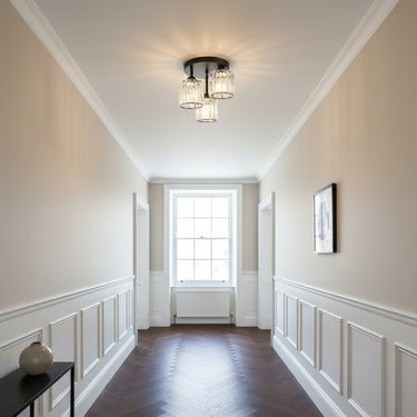 Black K9 Crystal Ceiling Light - Image 4