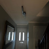 Black Wave Shaped LED Flush Mount Light Non-Dimmable - Image 4