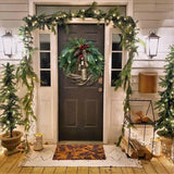 Boho Holiday Farmhouse Christmas Wreath - Image 3