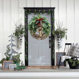 Boho Holiday Farmhouse Christmas Wreath - Image 4