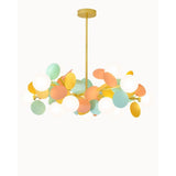 Branching Bubble Chandelier With Milk Glass Shades - Image 1