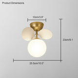 Branching Bubble Chandelier With Milk Glass Shades - Image 21