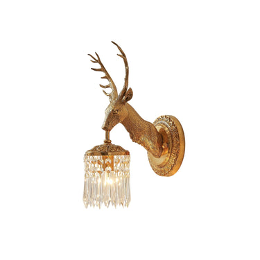 Brass Antler Wall Lamp - Image 1