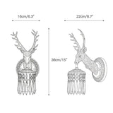 Brass Antler Wall Lamp - Image 3
