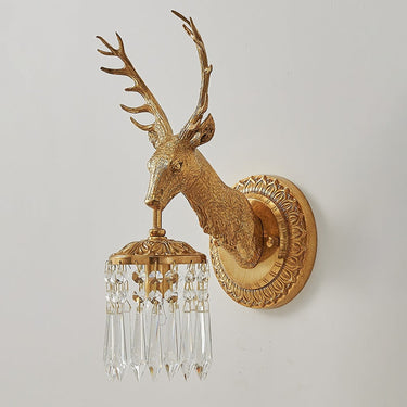 Brass Antler Wall Lamp - Image 8
