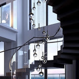Bubble Staircase Chandelier With Modern Glass Design - Image 6