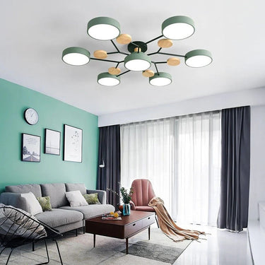 Charlie Contemporary Round Iron Chandelier - Image 1