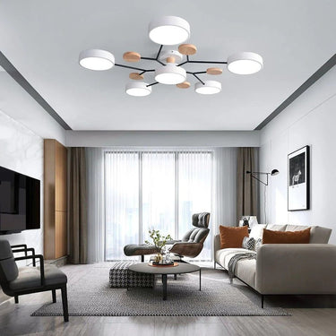 Charlie Contemporary Round Iron Chandelier - Image 11