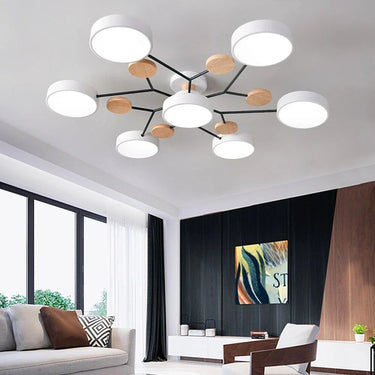 Charlie Contemporary Round Iron Chandelier - Image 12