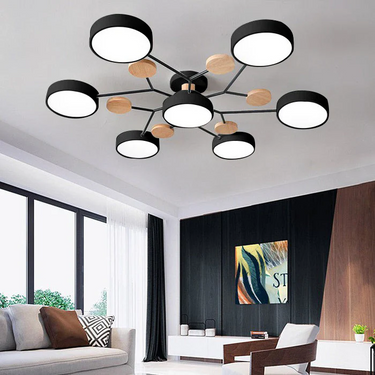 Charlie Contemporary Round Iron Chandelier - Image 18