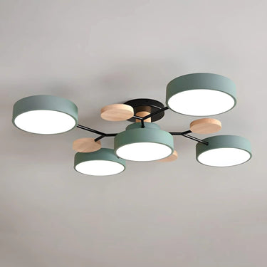 Charlie Contemporary Round Iron Chandelier - Image 3