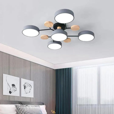 Charlie Contemporary Round Iron Chandelier - Image 6