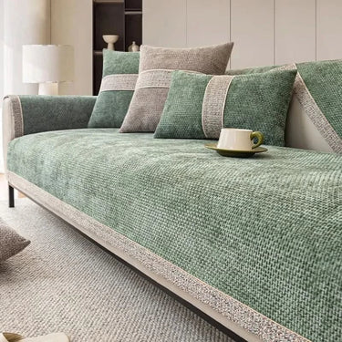 Chenille Sofa Cover With Non-Slip Backing - Image 5