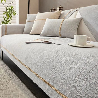Chenille Sofa Cover With Non-Slip Backing - Image 8