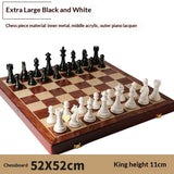 Chess Set With Folding Board Solid 52 X 52 - Image 3