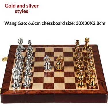 Chess Set With Folding Board Solid 52 X 52 - Image 5