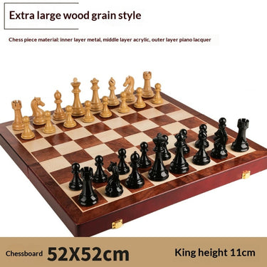 Chess Set With Folding Board Solid 52 X 52 - Image 8