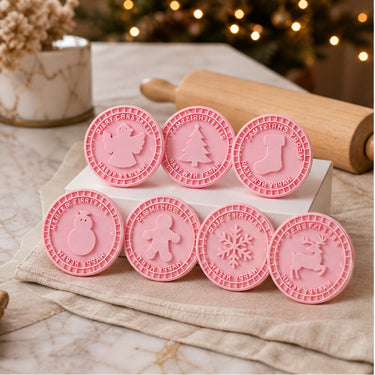 Christmas Cookie Stamp Set 3D Embossing Press For Bakery-Style Cookies 9 Festive Designs - Image 9