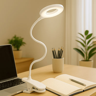 Clip-On LED Reading Lamp With Adjustable Neck And USB Power - Image 1