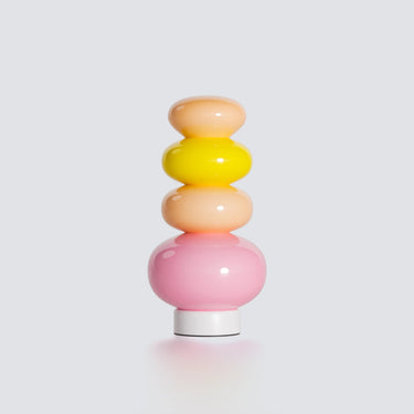 Column Floor Lamp With Stacked Colorful Orbs - Image 8