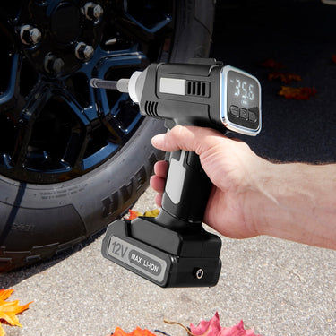 Cordless Auto Stop Tire Inflator With Digital Gauge And LED Light - Image 1