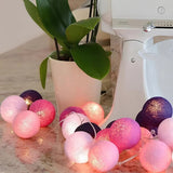 Cotton Ball String Lights With Soft LED Fairy Glow - Image 6
