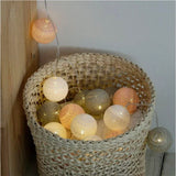 Cotton Ball String Lights With Soft LED Fairy Glow - Image 9