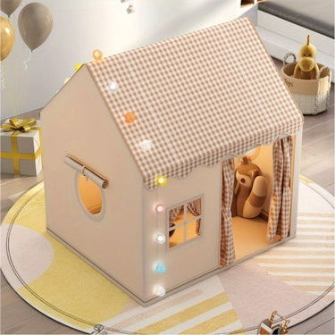 Cozy Indoor Play Tent For Kids Lightweight Playhouse With Soft Fabric Easy Setup And Carry Bag - Image 3