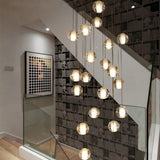 Crystal Glass Bubble Chandelier Modern Foyer Light - Image 5