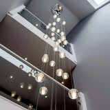Crystal Glass Bubble Chandelier Modern Foyer Light - Image 6