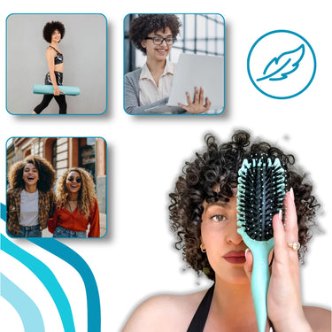 Curl Defining Brush For Tangle-Free Heat-Resistant Styling On Wet Or Dry Hair - Image 9